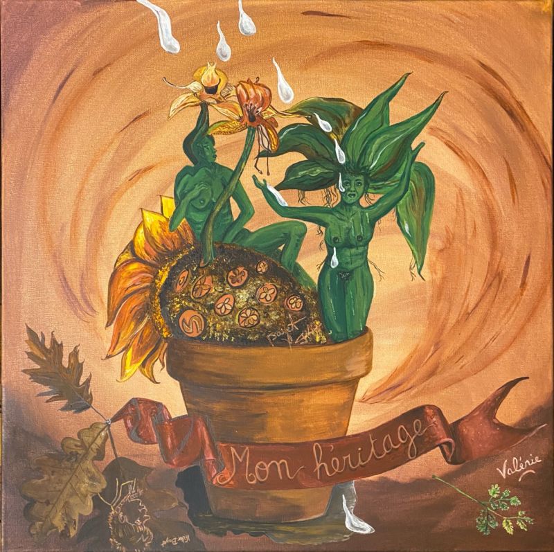 Mon héritage - a Paintings by Bayet Valérie